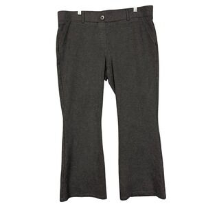 Betabrand Dress Pant Yoga Pants Womens 1X Petite Charcoal Gray High Rise Bootcut